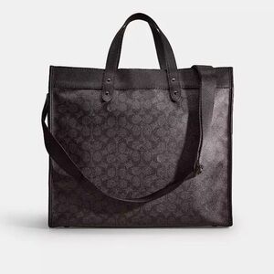 Coach Black Leather Tote
